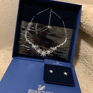 Swarovski necklace earring set NWT